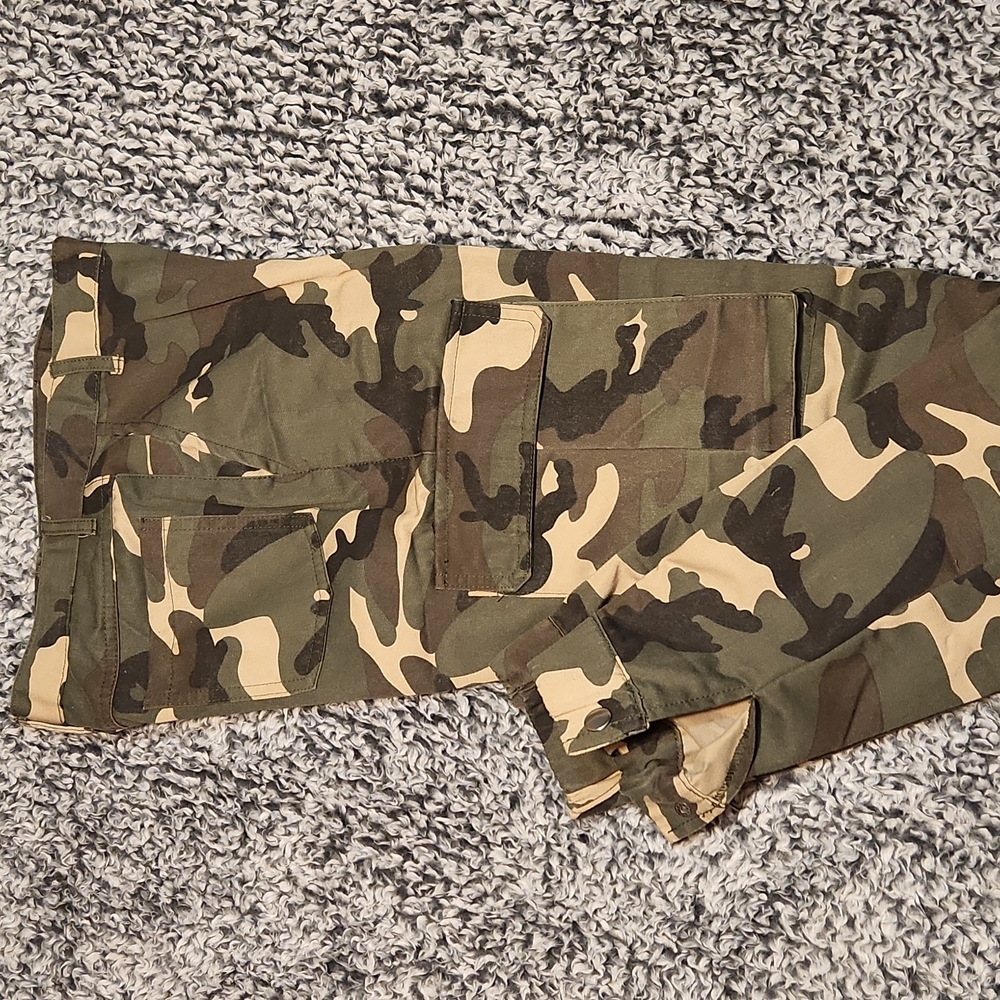 Naked Wardrobe Cargo Camo jogger pants.
